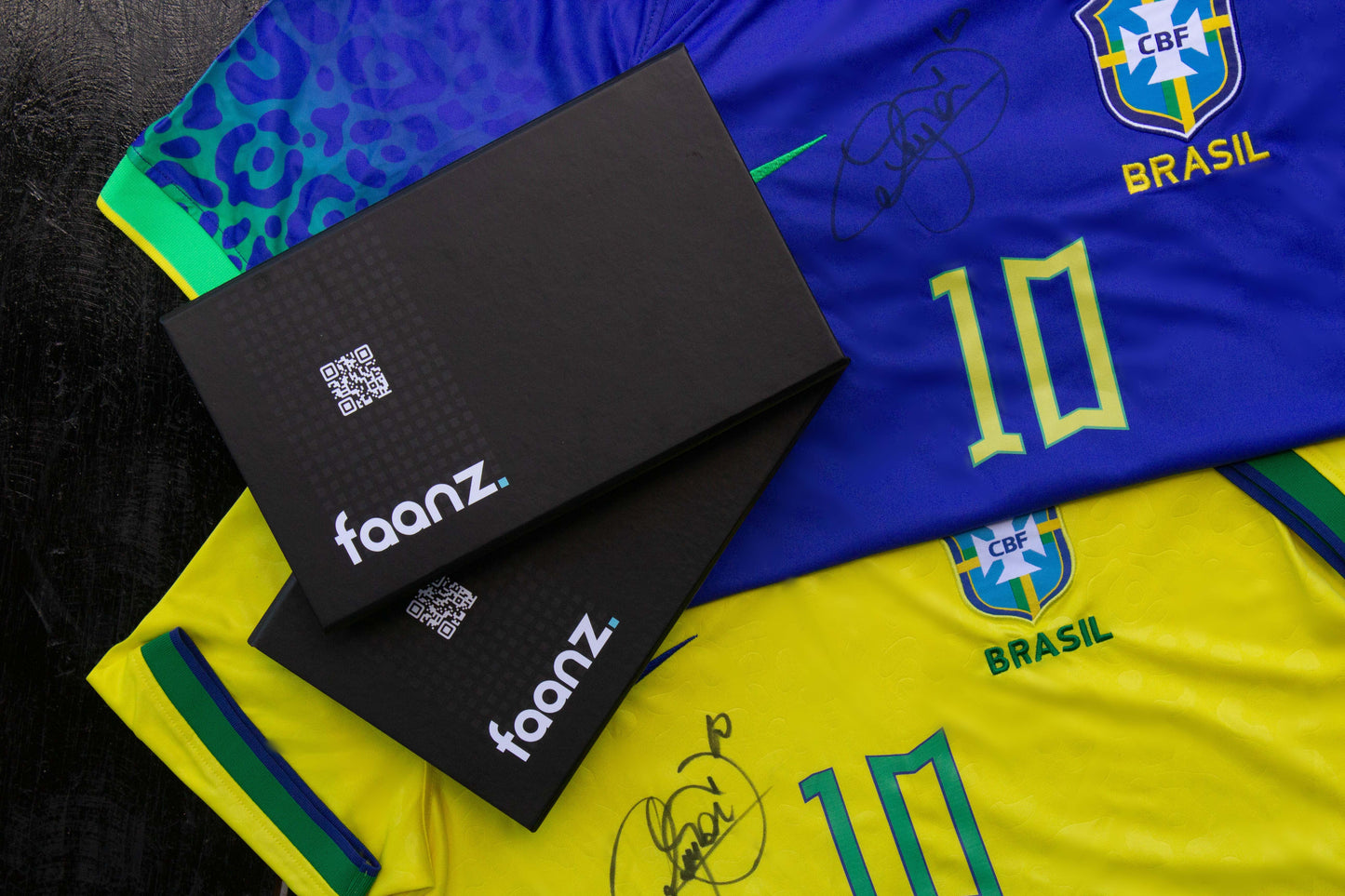 Camisa Amarela Exclusiva da Copa do Mundo Qatar 2022. Assinado por Neymar