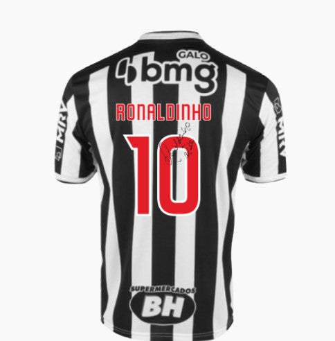 Camisa do Atlético Mineiro autografada pelo Ronaldinho